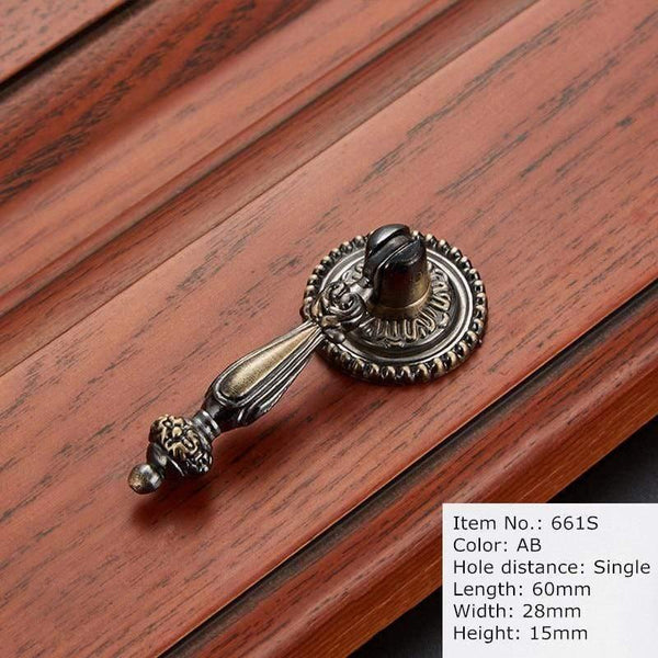 Antique Handle Knob Furniture Handle Kitchen Cabinet Handle Drawer Handle Pulls Zinc Alloy Cupboard Handles European Handles