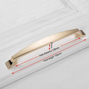 Champagne Gold Door Handles Zinc Alloy Cabinet Handle Drawer Knobs European Wardrobe Pulls Kitchen Handle Furniture Hardware