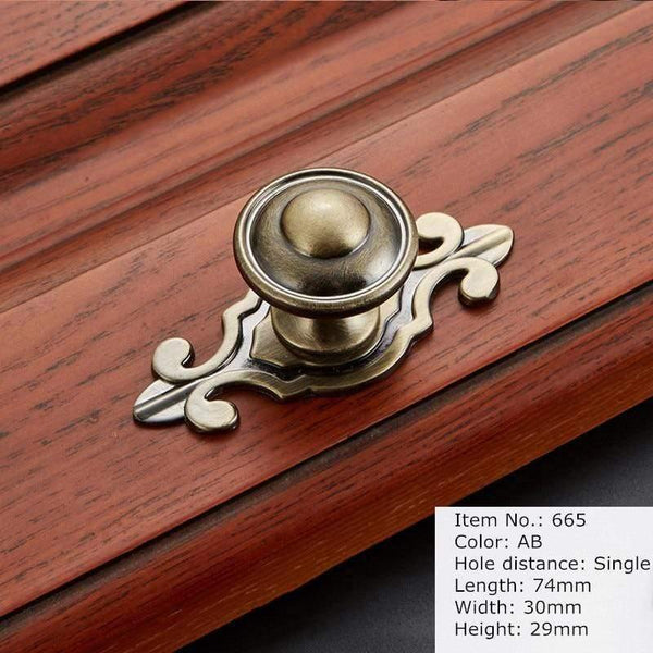 Antique Handle Knob Furniture Handle Kitchen Cabinet Handle Drawer Handle Pulls Zinc Alloy Cupboard Handles European Handles