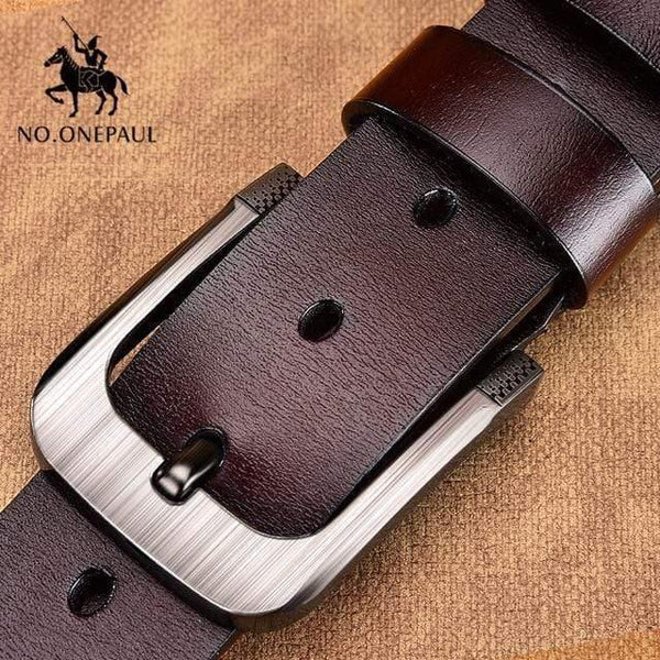Leather Luxury Strap Male Belts For Men New Fashion Classic Vintage Pin Buckle Men Belt High Quality