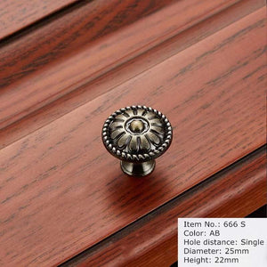 Antique Handle Knob Furniture Handle Kitchen Cabinet Handle Drawer Handle Pulls Zinc Alloy Cupboard Handles European Handles