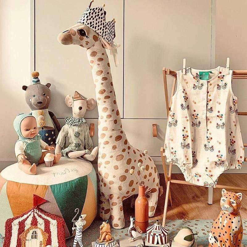 Planet Gates 67cm Big Size Simulation Giraffe Plush Toys Soft Stuffed Animal Giraffe Sleeping Doll Toy For Boys Girls Birthday Gift Kids Toy