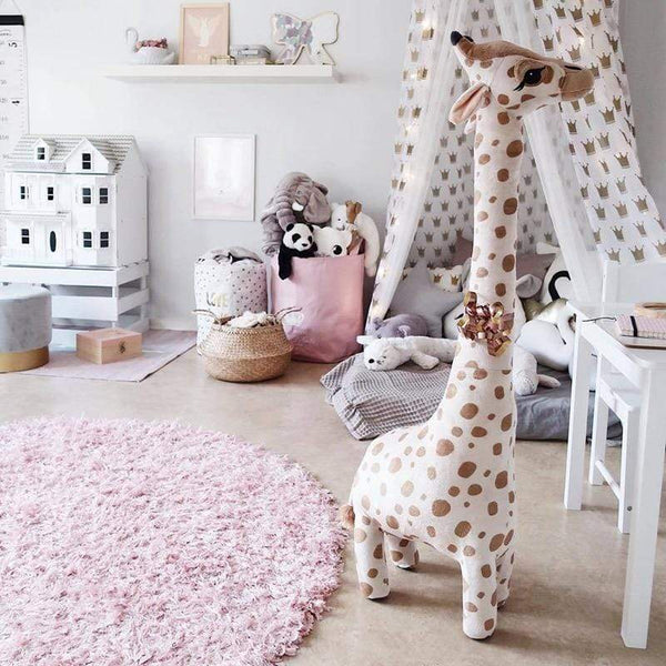 Planet Gates 67cm Big Size Simulation Giraffe Plush Toys Soft Stuffed Animal Giraffe Sleeping Doll Toy For Boys Girls Birthday Gift Kids Toy
