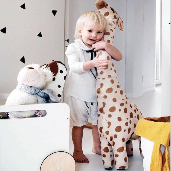 Planet Gates 67cm Big Size Simulation Giraffe Plush Toys Soft Stuffed Animal Giraffe Sleeping Doll Toy For Boys Girls Birthday Gift Kids Toy