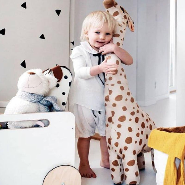 Planet Gates 67cm Big Size Simulation Giraffe Plush Toys Soft Stuffed Animal Giraffe Sleeping Doll Toy For Boys Girls Birthday Gift Kids Toy