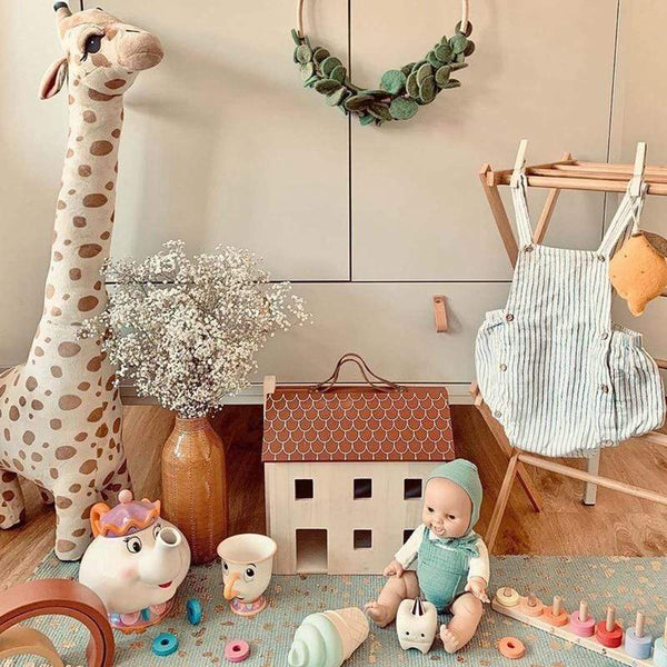Planet Gates 67cm Big Size Simulation Giraffe Plush Toys Soft Stuffed Animal Giraffe Sleeping Doll Toy For Boys Girls Birthday Gift Kids Toy