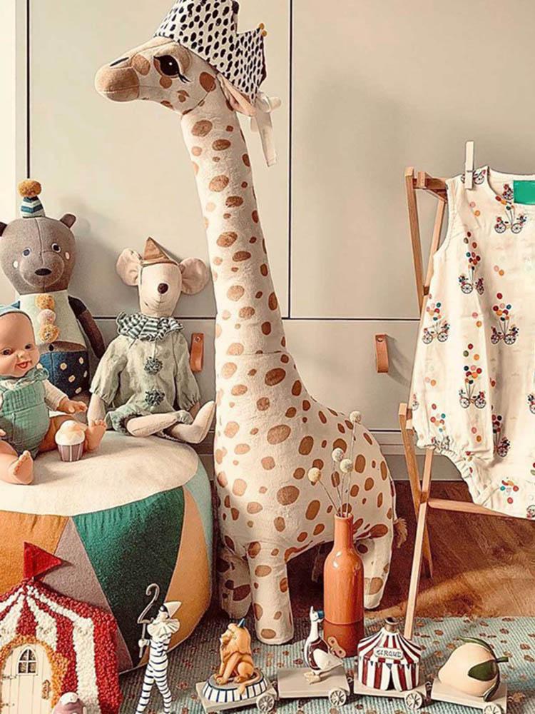 Planet Gates 67cm Big Size Simulation Giraffe Plush Toys Soft Stuffed Animal Giraffe Sleeping Doll Toy For Boys Girls Birthday Gift Kids Toy