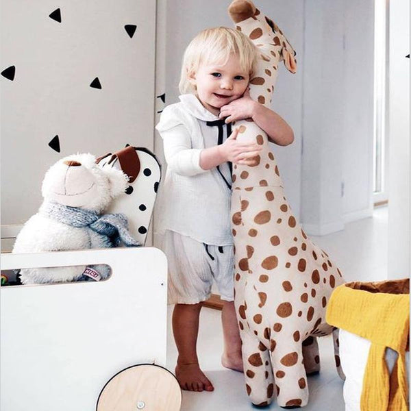 Planet Gates 67cm Simulation Standing Giraffe Plush Toy hold pillow Soft Stuffed Animal Sophie deer Sleeping Doll Toy kids baby Birthday Gift
