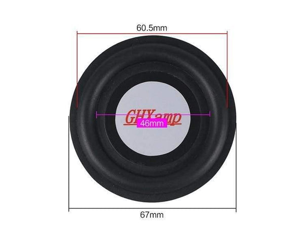 Rubber Bass Radiator Passive Radiator Speaker Woofer Vibration Membrane 30.5MM 40MM 50MM 75MM 85MM NEW 2PCS