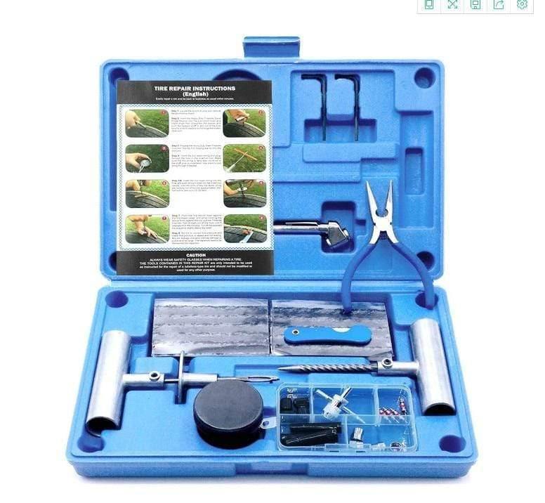 Planet Gates 67pieces set of tire repair tools tyre repair kit car tubeless Heavy duty repair tool Vacuum tire repair kit puncture tire