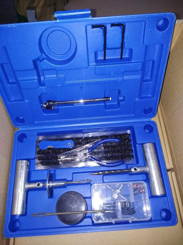 Planet Gates 67pieces set of tire repair tools tyre repair kit car tubeless Heavy duty repair tool Vacuum tire repair kit puncture tire