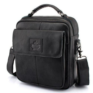 Planet Gates 6802 black Leather Crossbody Bags Fashion Men Messenger Bags Men's Shoulder Bag Zipper Men's Leather Bag Handbag Briefcase