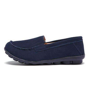 Planet Gates 685 Black / 4 Women Flats Shoes Leather Suede Autumn Slip on Casual Ballet Flats Shoes Laides Boat Shoes for Female Moccasin Loafers Shoes 685