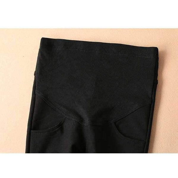 Planet Gates 692black / XL Winter Maternity Pencil Pants Pregnancy Clothes Velvet thickened trousers For Pregnant Women Elastic Waist Casual Pants Gravida