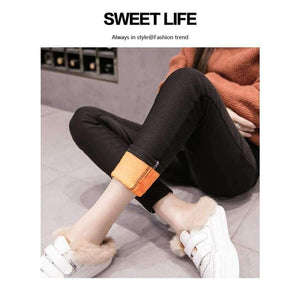Planet Gates 692black / XL Winter Maternity Pencil Pants Pregnancy Clothes Velvet thickened trousers For Pregnant Women Elastic Waist Casual Pants Gravida