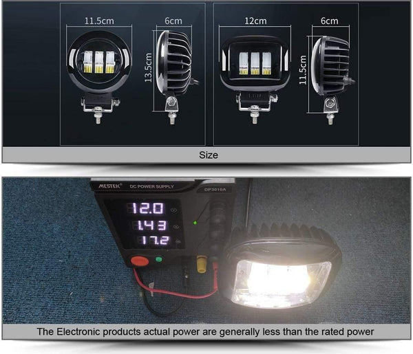 Planet Gates 6D Lens 5 Inch Round Square Led Work Light 12V For Car 4WD ATV SUV UTV Trucks 4x4 Offroad Motorcycle Auto Working Driving Lights