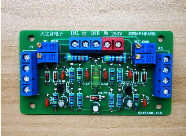 Planet Gates 6E1 Cat's Eye Tube Driver Board Kit DIY Tube Amplifier Installation Volume Level Level Indicator