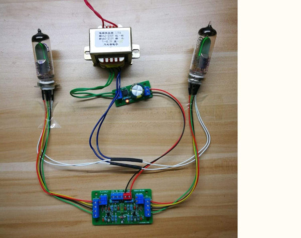 Planet Gates 6E1 Cat's Eye Tube Driver Board Kit DIY Tube Amplifier Installation Volume Level Level Indicator