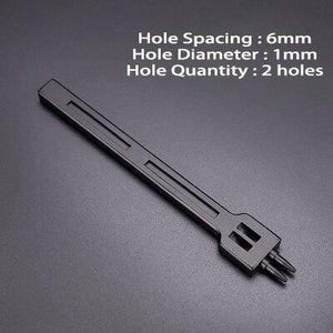 Planet Gates 6mm 2prong Round Hole Punch Row Prong Stitching Cutter Tool Hand Sewing Hole Leather Craft Tools Spacing Cutting 4mm 5mm 6mm 2/4/6 Holes