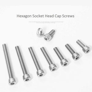 6mm 304 Stainless Steel Hex Socket Screw M6 x 8 10 12 75 80 85 90 100 110 120mm Hexagon Socket Head Cap Bolt M6 Nut and Washer