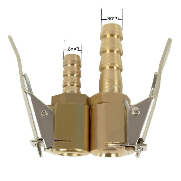 Planet Gates 6mm 8mm Chuck Clip Car Tire Inflatable Air Pump Nozzle Inflator Valve Connector For Compressor Auto parts Tyre Tire Accessories