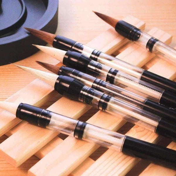 Planet Gates 6Pc/Set Brush Pen water calligraphy Pencils & Writing Supplies Set Multi Function Pen