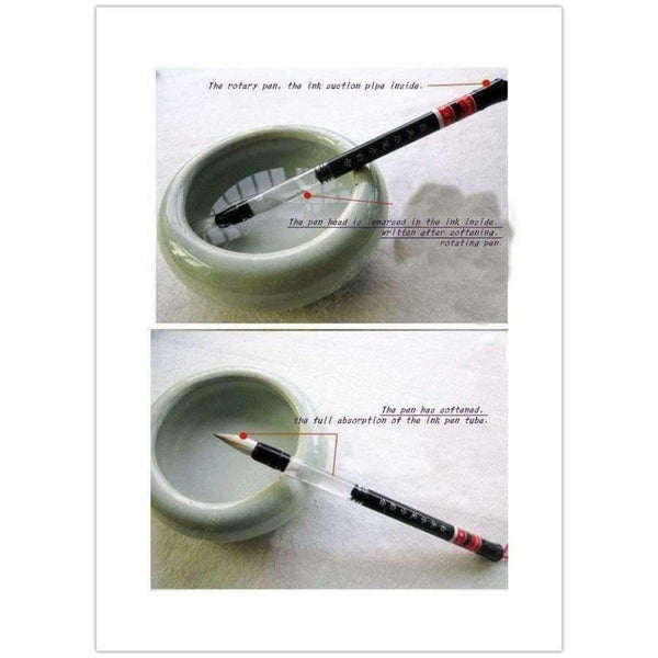 Planet Gates 6Pc/Set Brush Pen water calligraphy Pencils & Writing Supplies Set Multi Function Pen