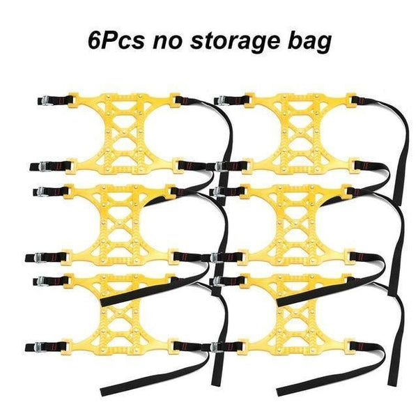 Planet Gates 6pcs 1/3/6pcs TPU Snow Chains Universal Car Suit 165-265mm Tyre Winter Roadway Safety Tire Chains Snow Climbing Mud Ground Anti Slip