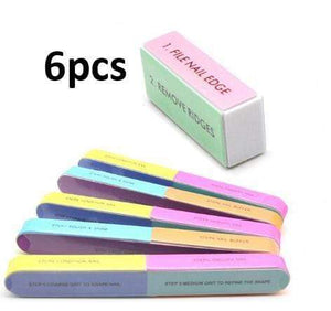 Planet Gates 6pcs 2 5Pcs/Lot Nail Sanding Files Sponge Nail Files Buffers Portable Pedicure Manicure All UV Gel Nail Buffer Block Polishing DIY Tool