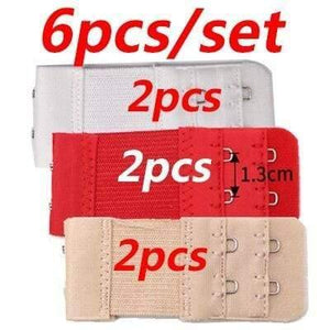 3PCS Bra Extenders Strap Buckle Extension 2 Rows 2 Hooks Clasp Straps Women Bra Strap Extender Sewing Tool Intimates Accessories