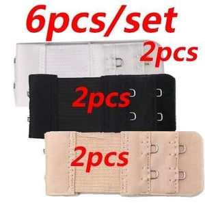 3PCS Bra Extenders Strap Buckle Extension 2 Rows 2 Hooks Clasp Straps Women Bra Strap Extender Sewing Tool Intimates Accessories