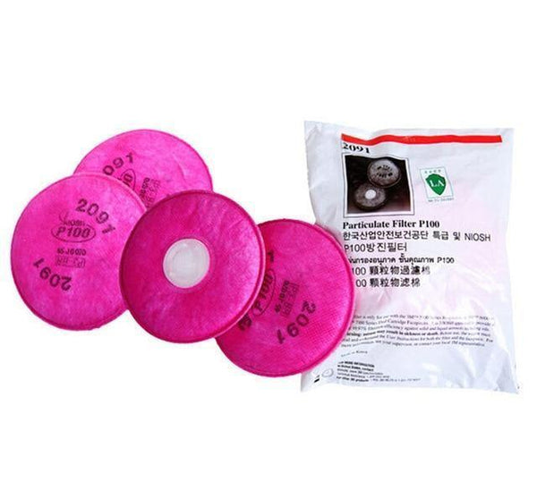 Planet Gates 6PCS 2091 7 In 1 Suit SPray Paint Dust Mask respirator For 3M 7502 2091 P100 Industry Dust Respirator Fliters