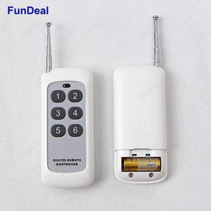 Planet Gates 6pcs 433Mhz Universal Wireless Smart Home Remote Control Switch DC 12V 1CH Relay Receiver Module with One 433 MHz RF Transmitter