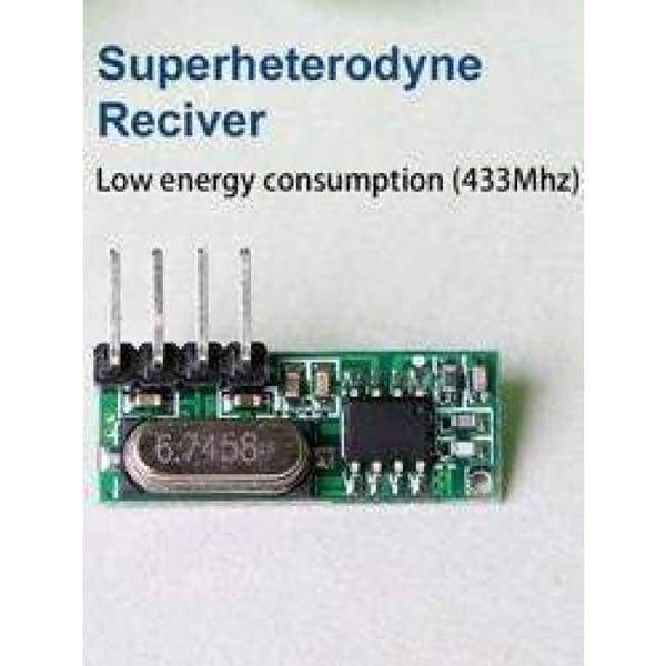 Planet Gates 6pcs 433Mhz Universal Wireless Smart Home Remote Control Switch DC 12V 1CH Relay Receiver Module with One 433 MHz RF Transmitter