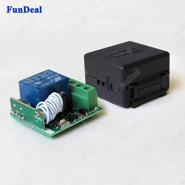 Planet Gates 6pcs 433Mhz Universal Wireless Smart Home Remote Control Switch DC 12V 1CH Relay Receiver Module with One 433 MHz RF Transmitter