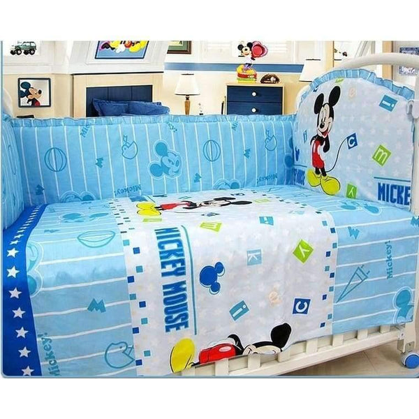 Planet Gates 6pcs 6/7pcs Cartoon Baby Crib Bedding Set Baby Boy/Girl Crib Bedding Sets Ropa de Cuna  ,120*60/120*70cm