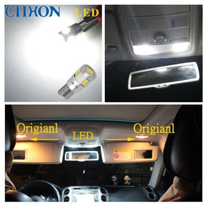 Planet Gates 6PCS Auto LED Canbus T10 6 SMD 5630 W5W 192 194 White 12V 6500K Car wedge parking dome light width lamp marker light lamp bulb