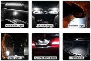 Planet Gates 6PCS Auto LED Canbus T10 6 SMD 5630 W5W 192 194 White 12V 6500K Car wedge parking dome light width lamp marker light lamp bulb