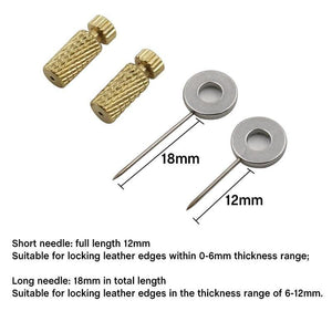 Planet Gates 6pcs/bag DIY Leather Craft Hand Sewing Position Located Hand Tool Positioning Needles Stitching, Fixed Suture Leathercraft Tool