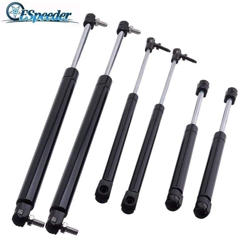 Planet Gates 6Pcs Car Front Bonnet Rear Window Tailgate Boot Modify Gas Struts  For Jeep Grand Cherokee WJ/WG 1999 2000  2001 2002 2003 2004