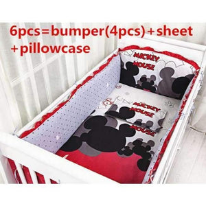 Planet Gates 6pcs Cartoon 6/7/9PCS Crib Bedding Sets,Kids Accessory Newborn Baby Bed Set,