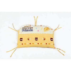 Planet Gates 6PCS cotton Crib Baby Bedding Set For Cot and Crib bed linen Cradle (4bumper+sheet+pillow cover)