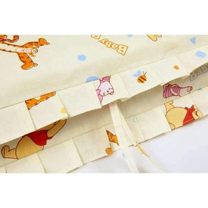 Planet Gates 6PCS cotton Crib Baby Bedding Set For Cot and Crib bed linen Cradle (4bumper+sheet+pillow cover)