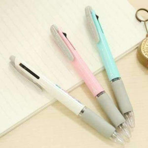 Planet Gates 6PCS/LOT Creative Multifunction Pen Black/Red Ink Ballpoint Pen 0.5m Mechanical Pencil 2 in 1 School Pens For Writing