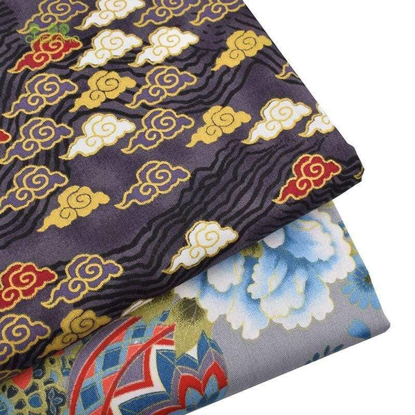Planet Gates 6Pcs/Lot,Dark Gray Floral,Twill Cotton Fabric,Patchwork Clothes,DIY Sewing&Quilting Fat Quarters Material For Baby&Child