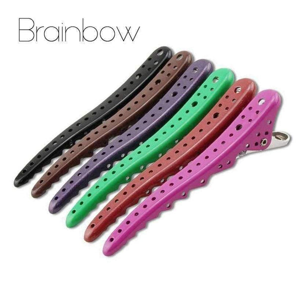 Planet Gates 6Pcs/Pack Hair Clips Mouth Professional Hairdressing Salon Hairpins Hair Coloring Accessory DIY Hair Care Styling Tools