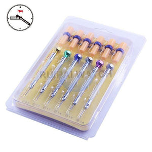 Planet Gates 6pcs/set -0.8 -1.0 -1.2 -1.4 -1.6 +1.4 Watch Screw drivers set Stainless Steel screwdriver with extra driver,Watch Tools