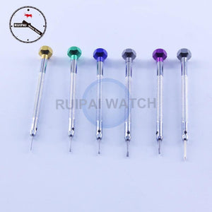 Planet Gates 6pcs/set -0.8 -1.0 -1.2 -1.4 -1.6 +1.4 Watch Screw drivers set Stainless Steel screwdriver with extra driver,Watch Tools