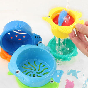 Planet Gates 6Pcs/set Baby Float Water Classic Bathing Swimming Educational Toys for Children Plastic Fish Animal Funny Game for The Bathroom