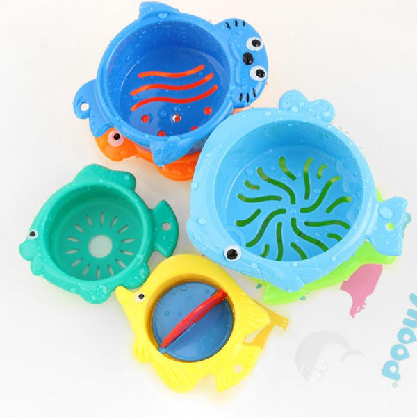 Planet Gates 6Pcs/set Baby Float Water Classic Bathing Swimming Educational Toys for Children Plastic Fish Animal Funny Game for The Bathroom